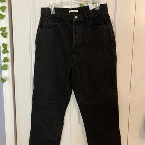 Pacsun Black High Rise Straight Leg Jeans